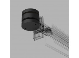 Коннектор круглый для накладного шинопровода Elektrostandard Slim Magnetic 85010/00 черный a063966