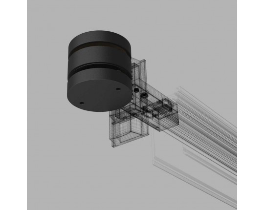Коннектор круглый для накладного шинопровода Elektrostandard Slim Magnetic 85010/00 черный a063966