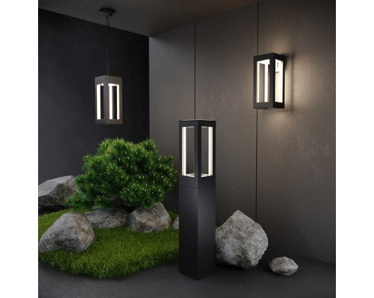 Уличный светодиодный светильник Elektrostandard Frame 1529 Techno Led черный a051859