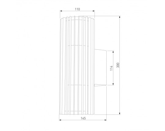 Уличный настенный светодиодный cветильник Elektrostandard Entero (35189/W) 3000K черный a072082