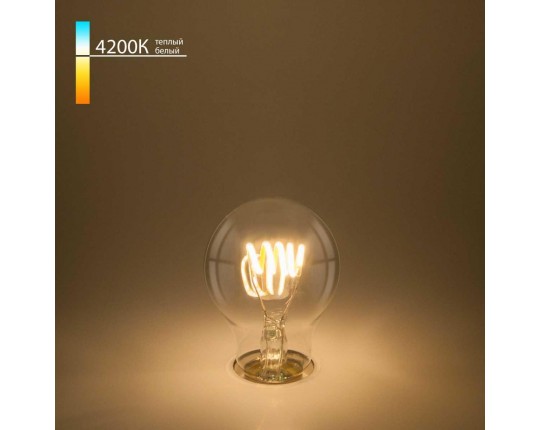 Лампа светодиодная филаментная Elektrostandard E27 6W 4200K прозрачная a048303