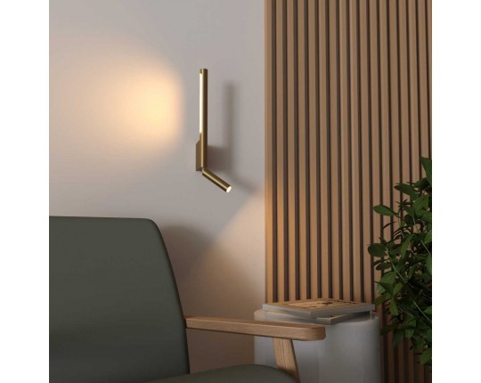 Настенный светодиодный светильник Elektrostandard Sarca LED 3000K 40111/LED латунь a066400