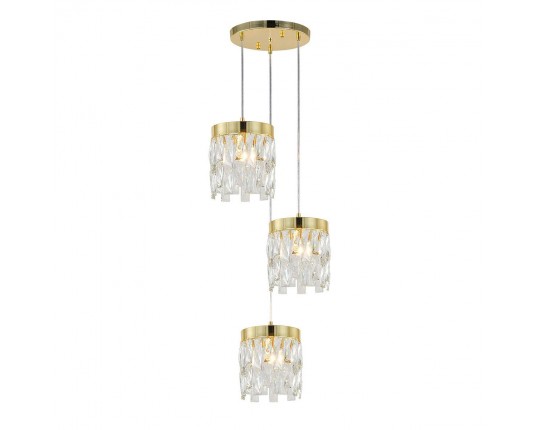 Подвесная люстра Indigo Anna V12029/3P Gold V000495