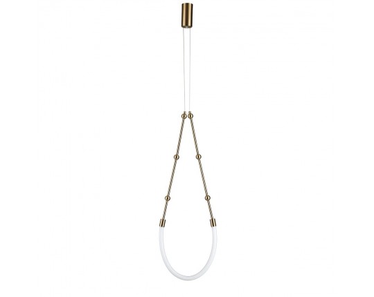 Подвесной светодиодный светильник Indigo Corda 14010/1P Brass V000062L