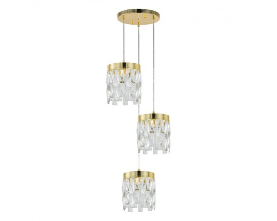 Подвесная люстра Indigo Anna V12029/3P Gold V000495