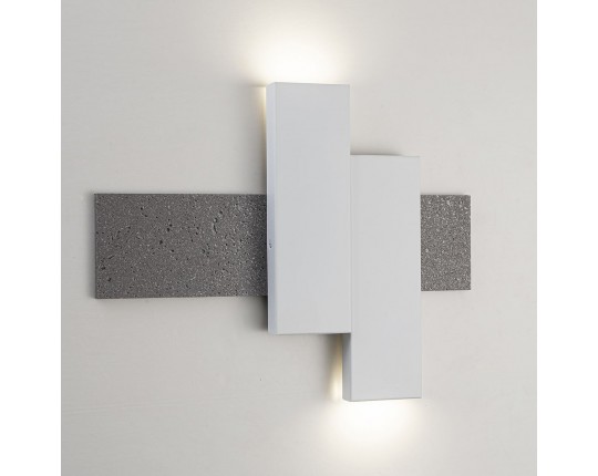 Настенный светодиодный светильник Indigo Avanzato 14023/2W Silver stone V000119L