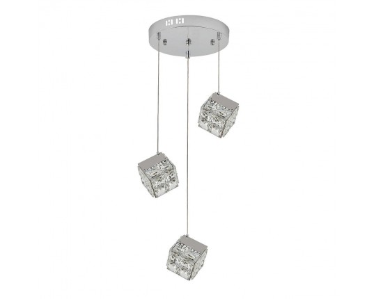 Подвесная светодиодная люстра Indigo Radioso 12048/3P Chrome V000136L