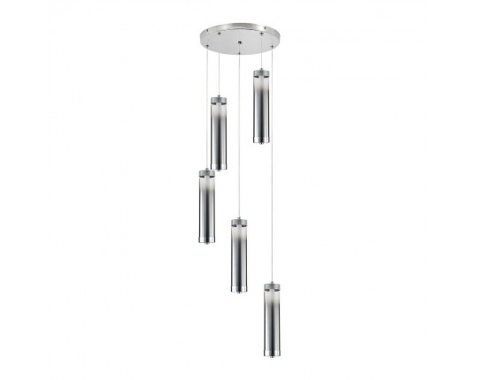 Подвесная светодиодная люстра Indigo Rilucente 11061/5P Chrome V000147L