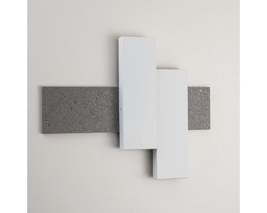 Настенный светодиодный светильник Indigo Avanzato 14023/2W Silver stone V000119L