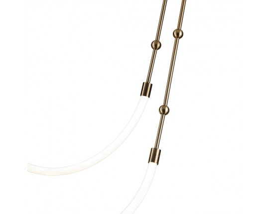 Подвесной светодиодный светильник Indigo Corda 14010/2P Brass V000063L