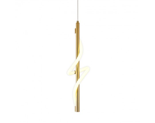 Подвесной светодиодный светильник Indigo Intreccio 14025/1P Brass V000144L