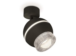 XM1102010 SBK/CL черный песок/прозрачный MR16 GU5.3 LED 3W 4200K (A2210, C1102, N7191)