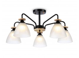 Светильник подвесной TR9571/5 BK/FR черный/белый матовый E27/5 max 40W D620*250