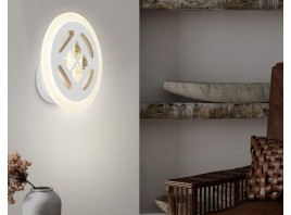  Настенный светодиодный светильник с выключателем FA2955 WH белый 4200K/3000K/6400K 20W 200*200*70