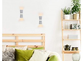  Настенный светодиодный светильник с акрилом FW195 WH/S белый/песок LED 3000K 12W 70*200*100