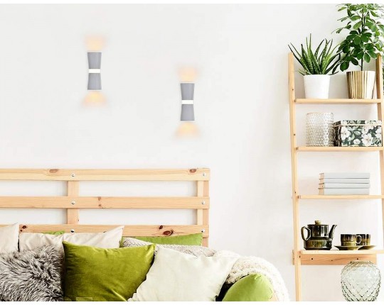 Настенный светодиодный светильник FW195 WH/S белый/песок LED 3000K 12W 70*200*100