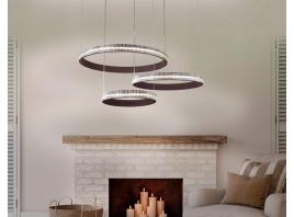  Подвесной светодиодный светильник с пультом FA6162 CF кофе 99W 720*500*900 (ПДУ РАДИО 2.4)