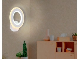  Настенный светодиодный светильник FA8812 WH белый 11W 190*220*50