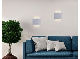  Настенный светодиодный светильник FW142 WH/S белый/песок LED 3000K 4W 120*80*40