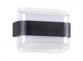  Настенный светодиодный светильник с высокой степенью защиты FW301 SBK черный песок LED 3000К 10W 160*130*75