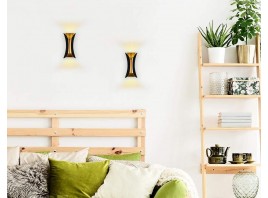  Настенный светодиодный светильник с высокой степенью влагозащиты FW193 BK/GD/S черный/золото/песок  LED 4200K 10W 100*200*85