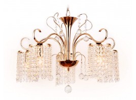  Подвесная люстра с хрусталем TR4507/5 GD/CL золото/прозрачный E14/5 max 40W D610*720
