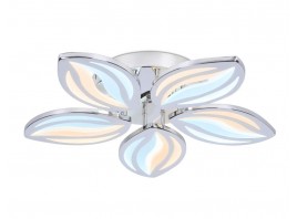  Потолочный светодиодный светильник с пультом FA466/5 CH хром 90W 540*540*80 (ПДУ РАДИО 2.4)