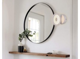  Настенный светодиодный светильник с выключателем на корпусе FW198 WH белый LED 3000K 7W D130*190