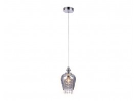  Подвесной светильник со сменной лампой TR3609 CH/SM хром/дымчатый E27 max 40W D140*1000