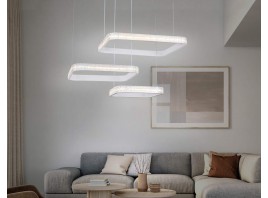  Подвесной светодиодный светильник с пультом FA6165 WH белый 131W 720*500*900 (ПДУ РАДИО 2.4)