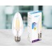 Филаментная светодиодная лампа Filament LED C37-F 6W E27 4200K (60W)