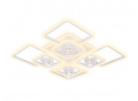  Потолочный светодиодный светильник с пультом FA289/4+4 WH белый 176W 820*820*120 (ПДУ РАДИО 2.4G)