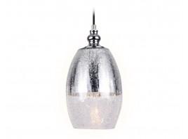  Подвесной светильник со сменной лампой TR3622 CH/CL хром/прозрачный E27 max 40W D150*1050