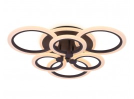  Потолочный светодиодный светильник с пультом FA528/3+3 CF кофе 112W 580*540*120 (ПДУ РАДИО 2.4)