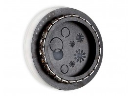  Настенный светодиодный светильник с хрусталем FA273 CF/TI кофе/янтарь LED 3000K+6400K 24W 200*180*50