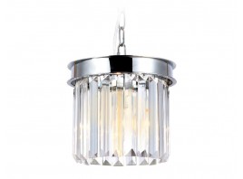  Подвесной светильник с хрусталем TR5101 CH/CL хром/прозрачный E14 max 40W D200*575