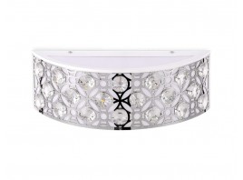  Настенный светодиодный светильник с хрусталем FA9411 WH/CH белый/хром 4200K 12W 300*110*100