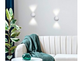  Настенный светодиодный светильник FW130 WH/S белый/песок LED 3000K 10W D100*100