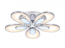  Потолочный светодиодный светильник с пультом FA469/5 CH хром 110W 580*560*80 (ПДУ РАДИО 2.4)