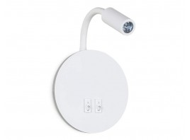  Настенный светодиодный светильник с выключателем FW295 SWH белый песок LED 6400К+4200K 6W+3W D150*163