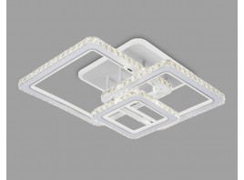  Управляемый светодиодный светильник FA1732/3 WH/CH белый/хром 145W 3000K/4200K/6400K 670*510*150 (ПДУ РАДИО 2.4G)