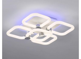  Светодиодный потолочный светильник с подсветкой FA3861/4+1 WH белый 70W 3000K-6400K+RGB 400*400*115 (ПДУ РАДИО 2.4G)