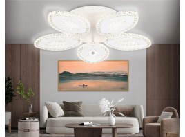  Потолочный светодиодный светильник с пультом FA4015/5 WH белый 76W 3000K+6400K/4200K/6400K+3000K D490*85 (ПДУ ИК)