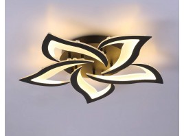  Потолочный светодиодный светильник с пультом FA4472/5 BK черный 56W 3000K/4200K/6400K D640*80 (ПДУ ИК)