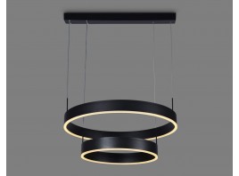  Подвесной светодиодный светильник с пультом управления FA6612/2 BK черный 85W D400/600*730 (ПДУ РАДИО 2.4G)