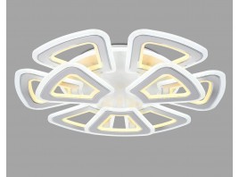  Управляемый светодиодный светильник FA8892/6+3 WH/CH белый/хром 210W 3000K/4200K/6400K 650*640*130 (ПДУ РАДИО 2.4G)