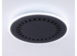  Потолочный светодиодный светильник с пультом FL51407 BK черный 3000K/4200K/6400K 56W D485*40 (ПДУ ИК)