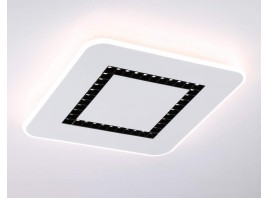  Потолочный светодиодный светильник с пультом FL51415 WH белый 3000K/4200K/6400K 68W 488*488*40 (ПДУ ИК)