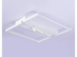  Потолочный светодиодный светильник FL51465/1+1 WH белый 85W 3000K-6400K+4200K 600*600*110 (ПДУ РАДИО 2.4G)