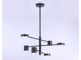  Подвесной светодиодный светильник FL51686/6 BK черный 3000K/4200K/6400K 36W D700*930 (Без ПДУ)